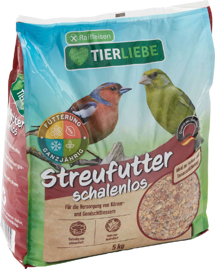 TIERLIEBE Streufutter schalenlos